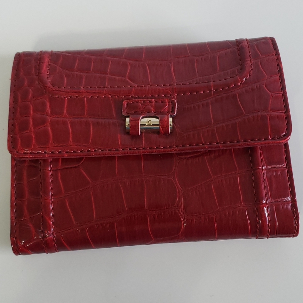 Liz Claiborne Faux-Crock Trifold Wallet